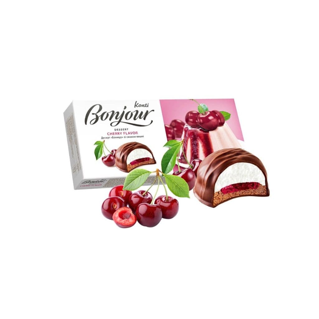 Bombonierka Souffle wiśnia "Bonjour" 232g