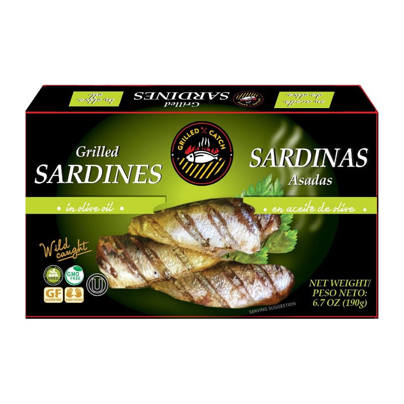 Sardynki grillowane w oliwie z oliw z cytryną "Brivais Vilnis" 190g