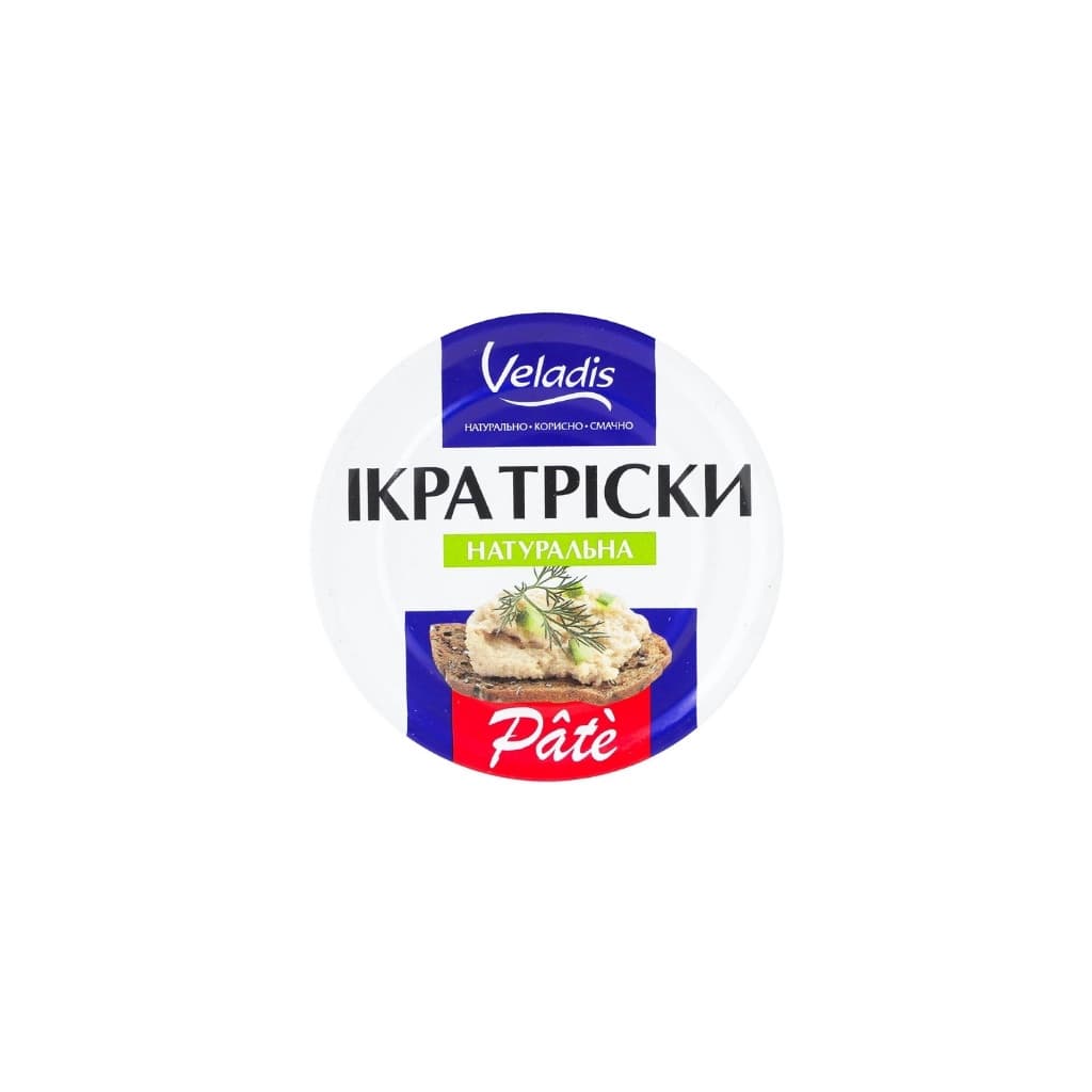 Pasztet naturalny z kawioru dorsza "Veladis" 100g