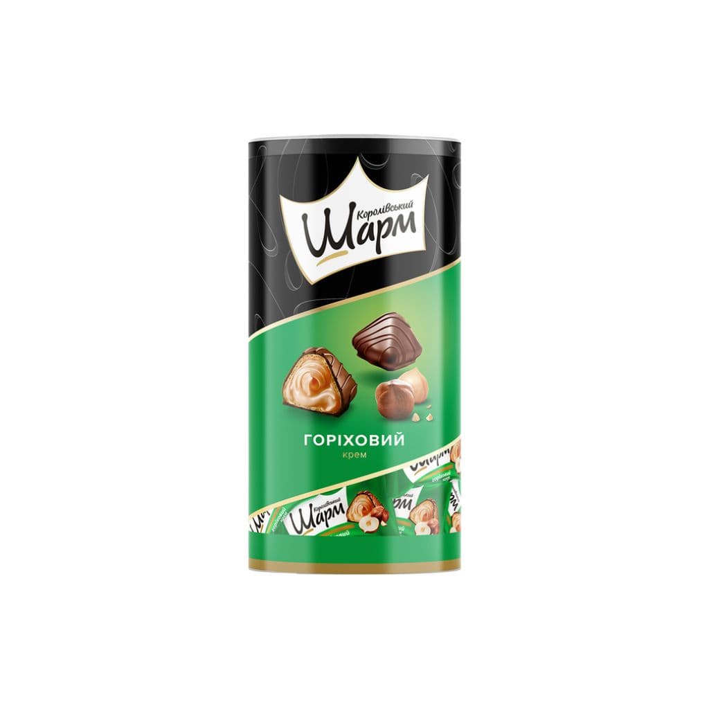 Bombonierka z nadzieniem orzechowym "Royal Charm" 235g